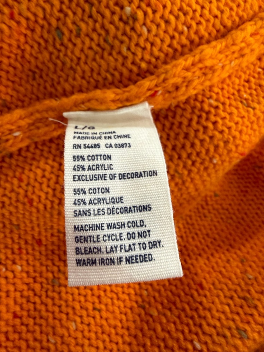NWT American Eagle Deadstock 2000s Orange Speckled Elbow Patch Knit Crewneck - Picture 12 of 12